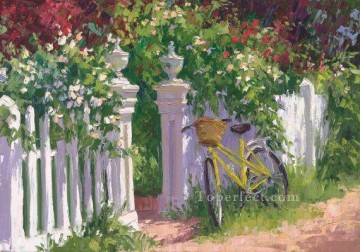 庭園 Painting - ig065E 風景 花の庭 印象派